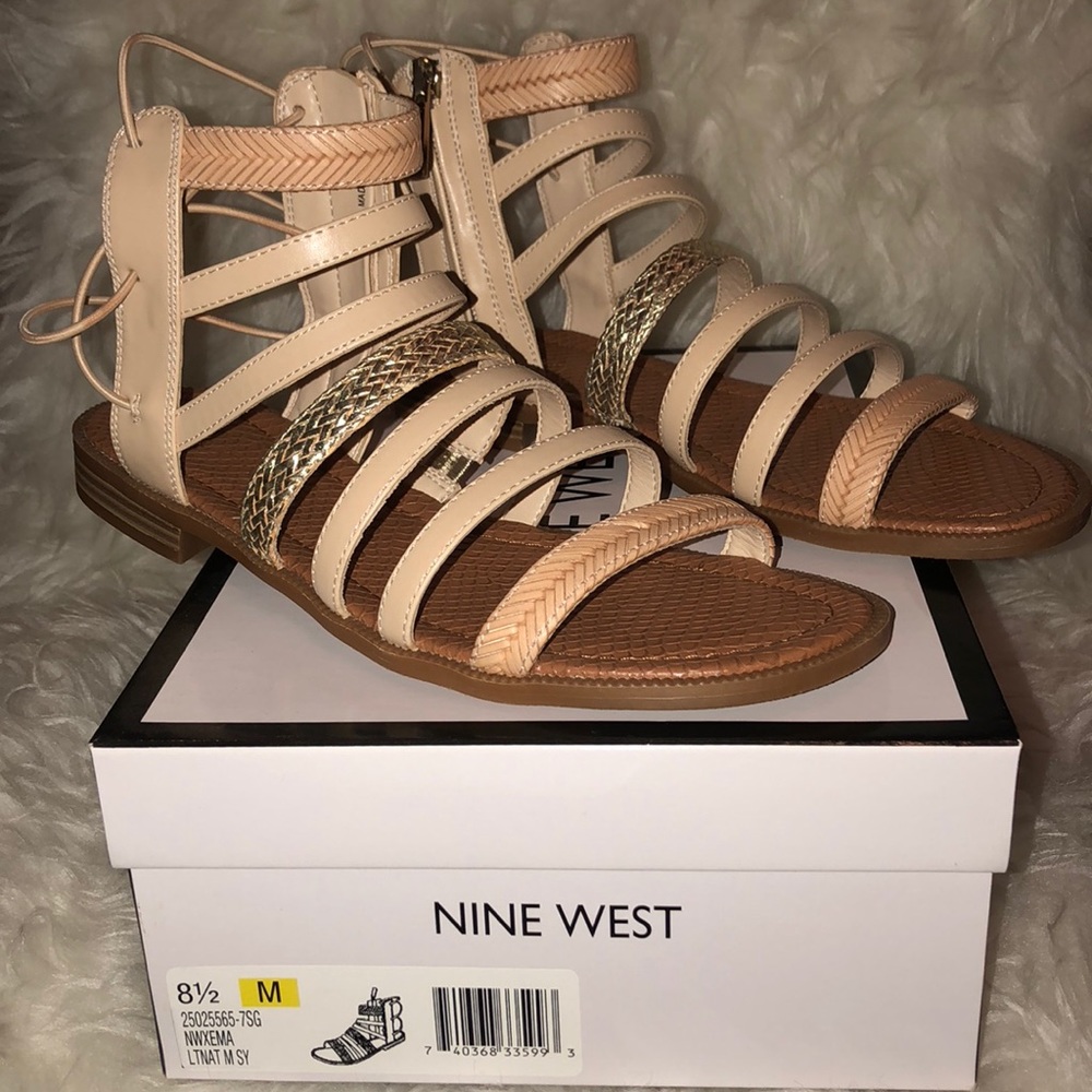 New Size 8.5 Nine West Strappy Back Sandals